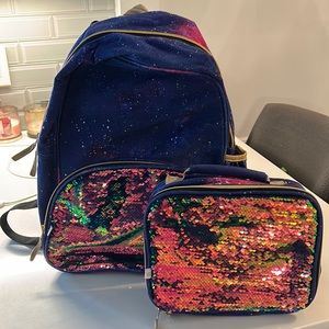 More than Magic space themed backpack and lunch box set